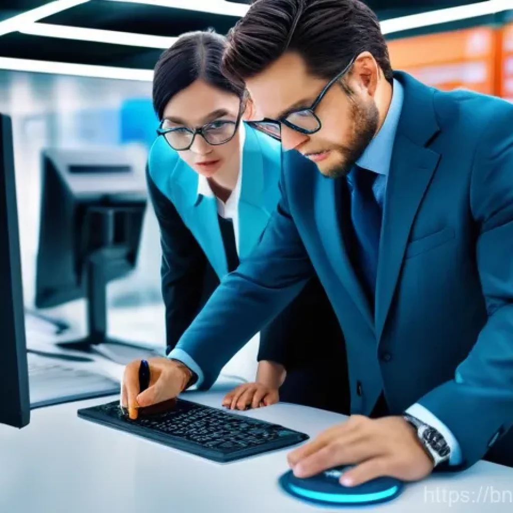 자동화와 직업의 불확실성 - Image Prompt 1: The Collaborative Future of Work: Human and AI Synergy**
