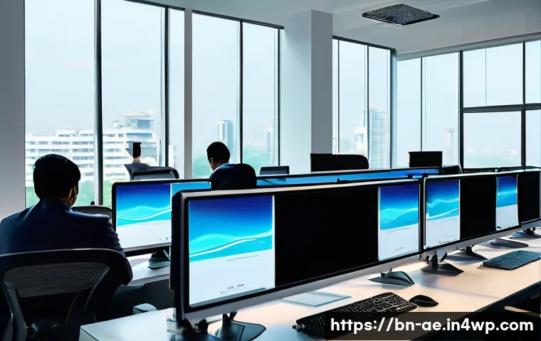 작업 자동화의 성공적인 도입 사례 - A modern office environment in Bangladesh with diverse employees using advanced automation software ...